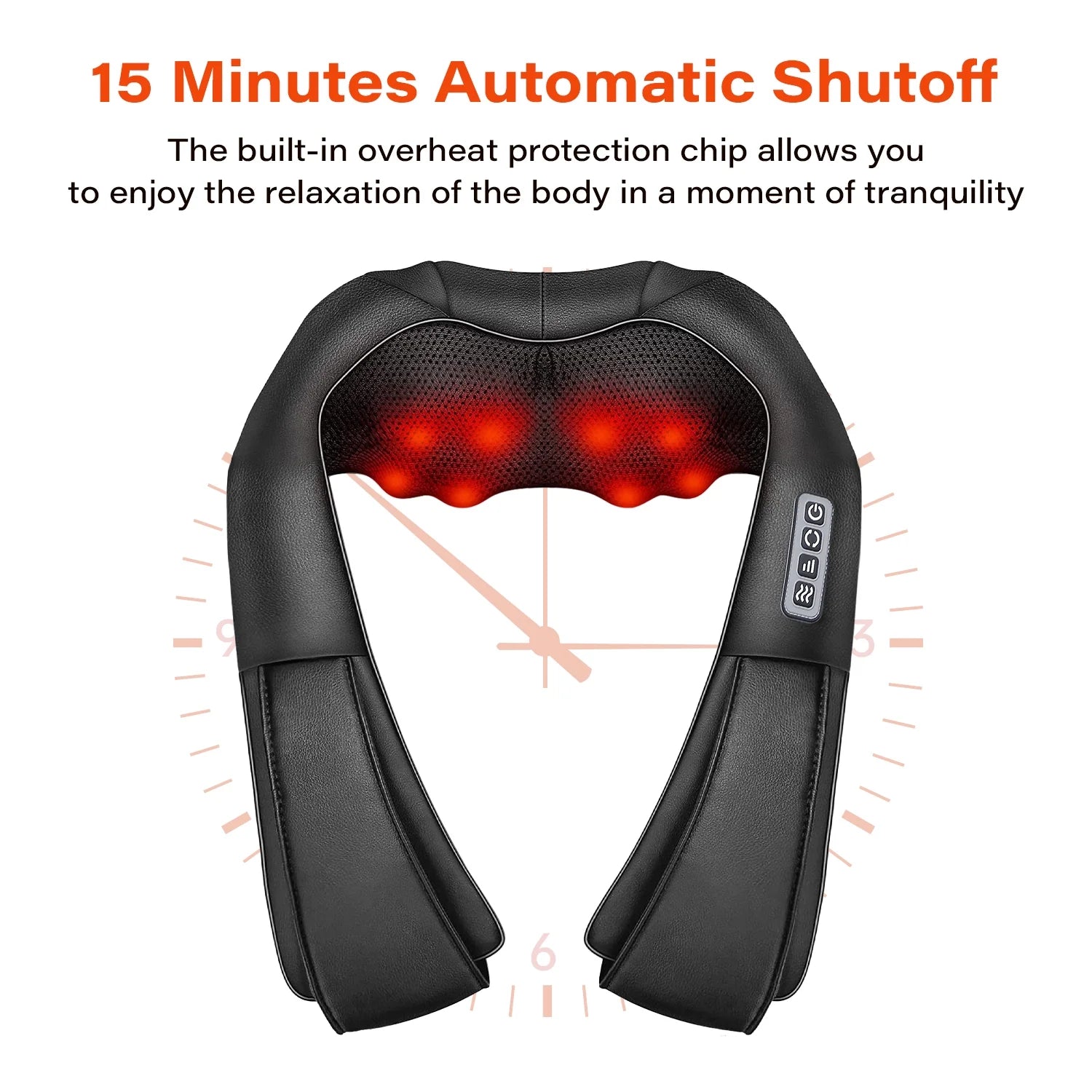 Neck and Back Massager With Heat